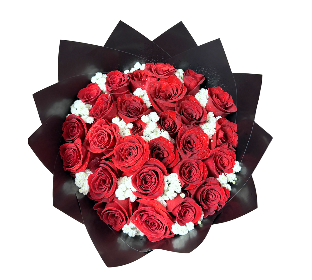 Garden of Roses in Red